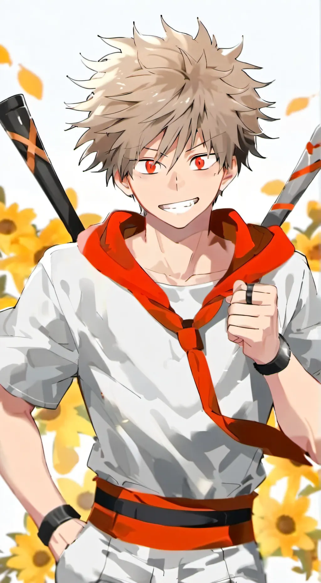 ai character: bakugo  background