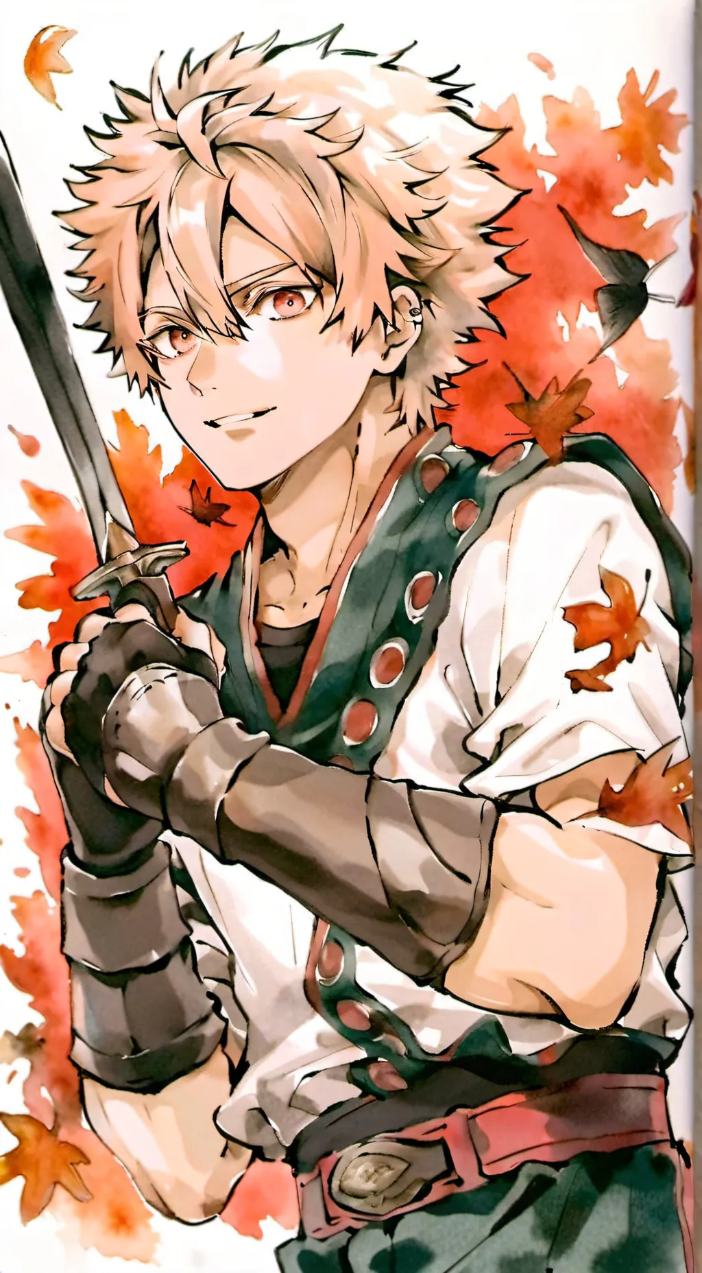 ai character: Katsuki bakugou  background