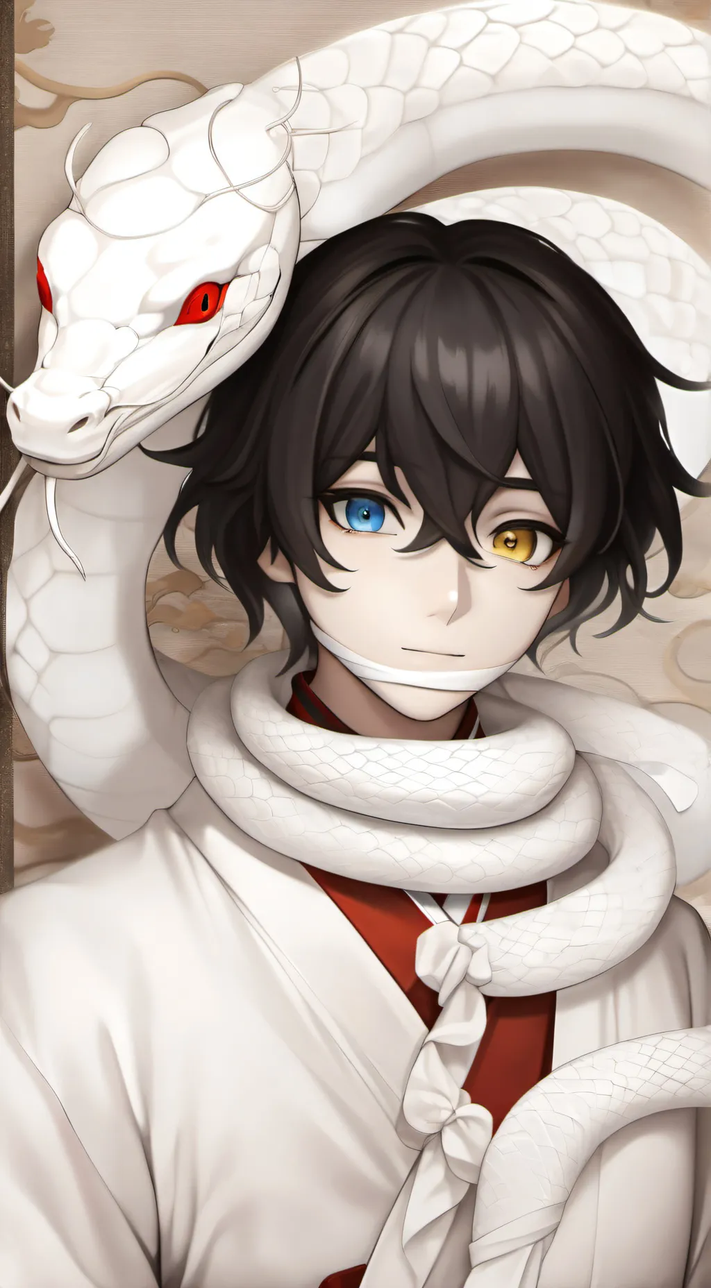 ai character: ~•Obanai Iguro•~ background