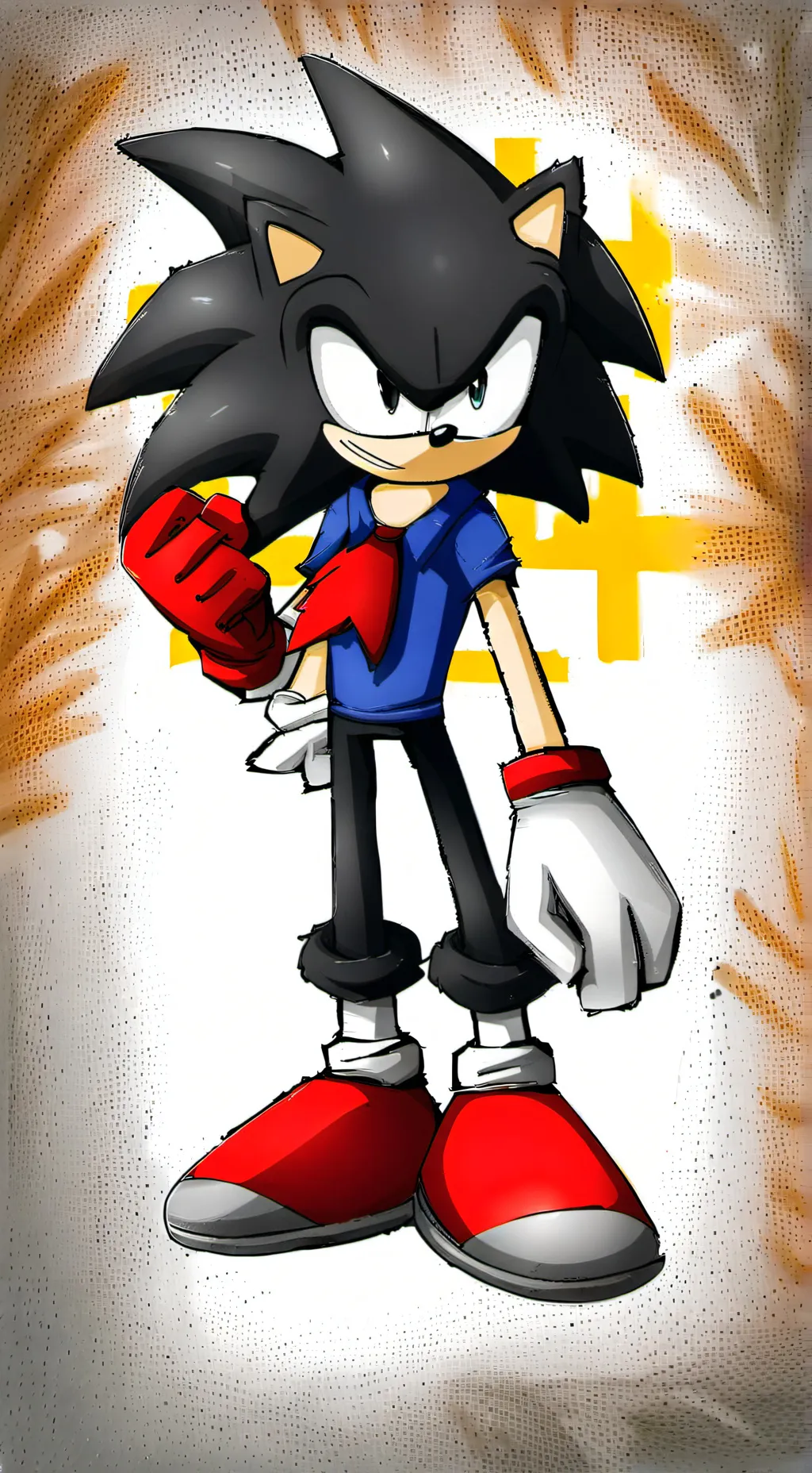 ai character: Shadow t hedgehog background