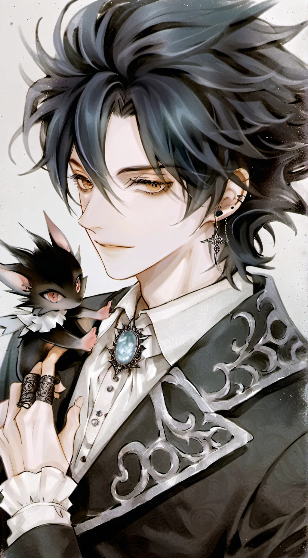 ai character: Shadow birthday background
