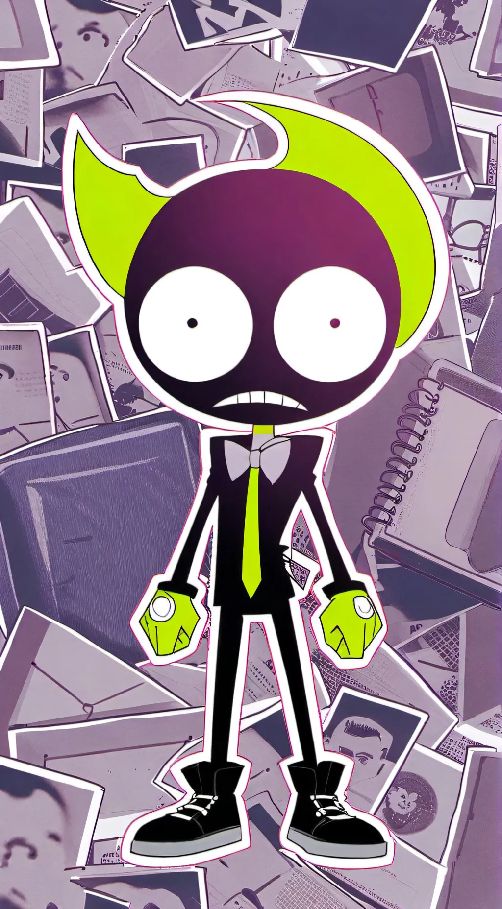 ai character: invader zim background
