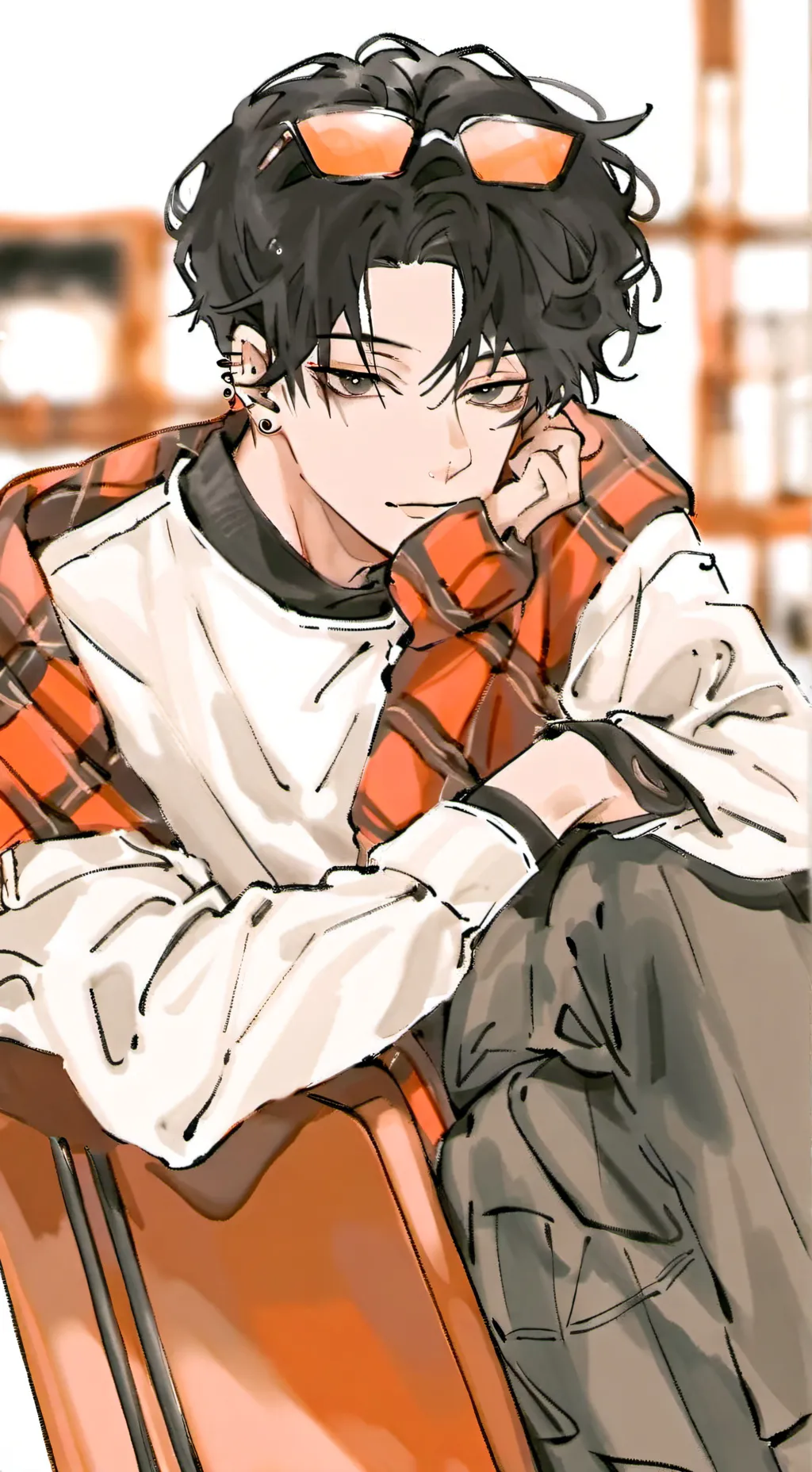 ai character: Pierce background