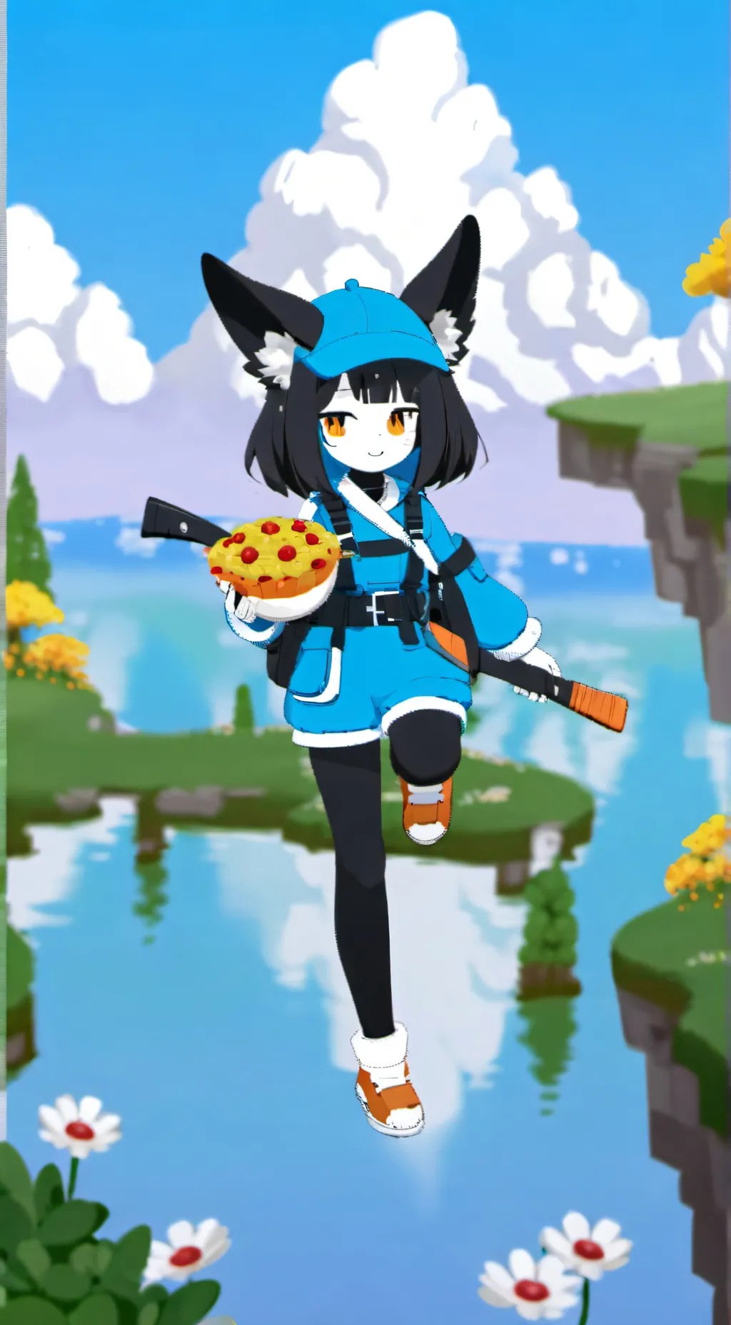 ai character: fox background