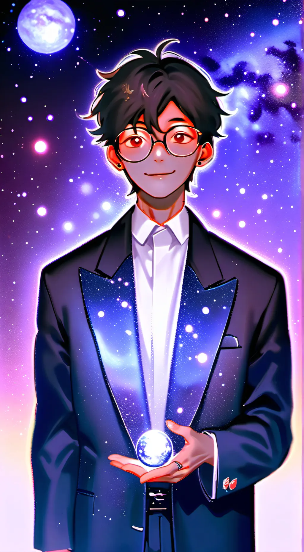 ai character: Alastor & Lucifer background