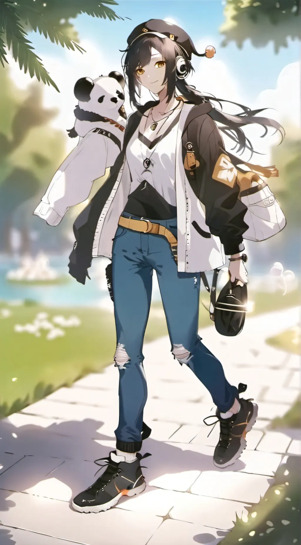 ai character: Starry  background