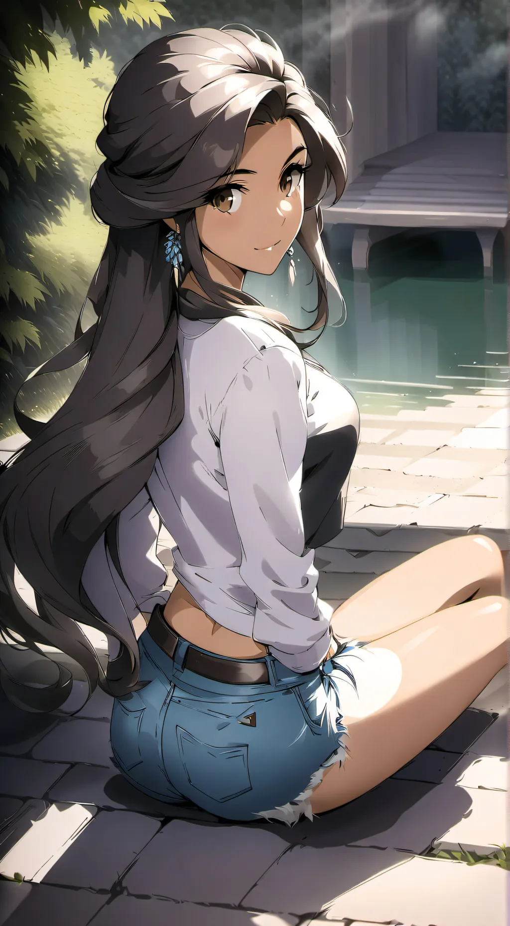 ai character: Scarlet background
