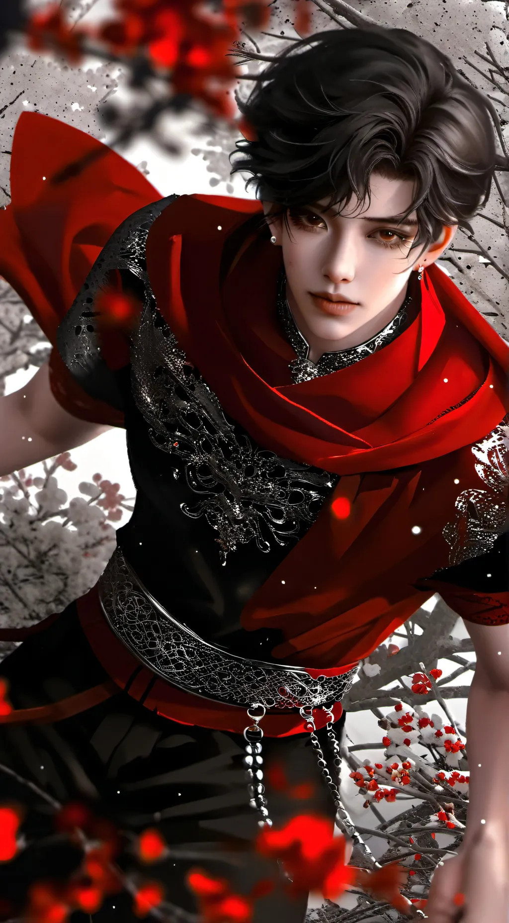 ai character: CHEN😍&😡 background