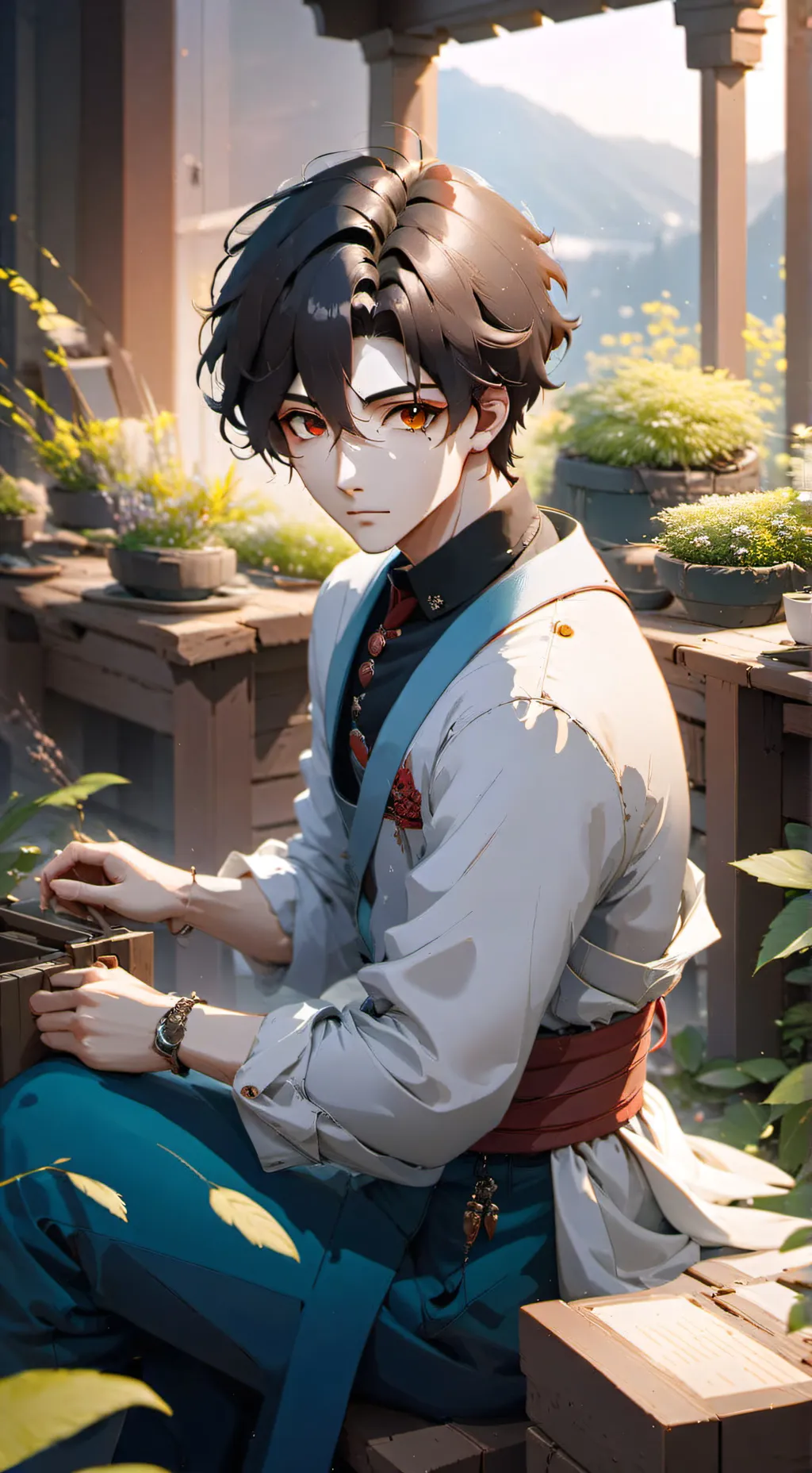ai character: romain background