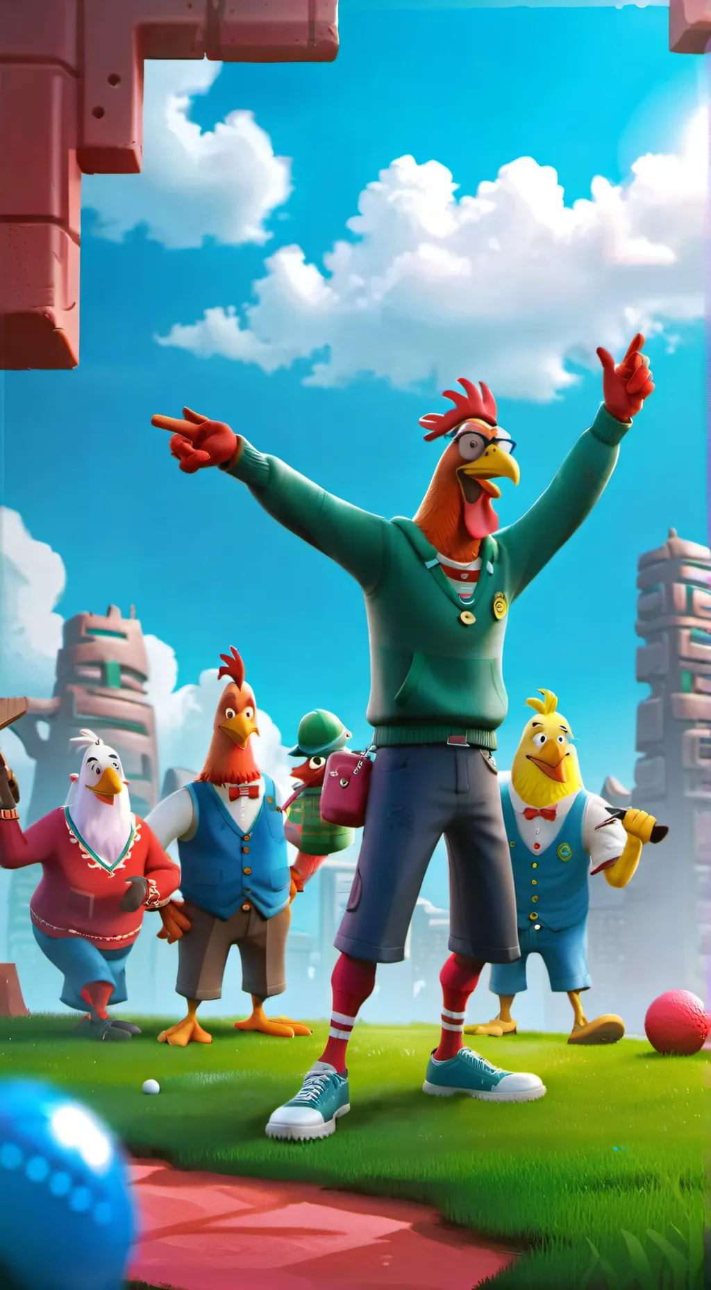 ai character: Potato meme background