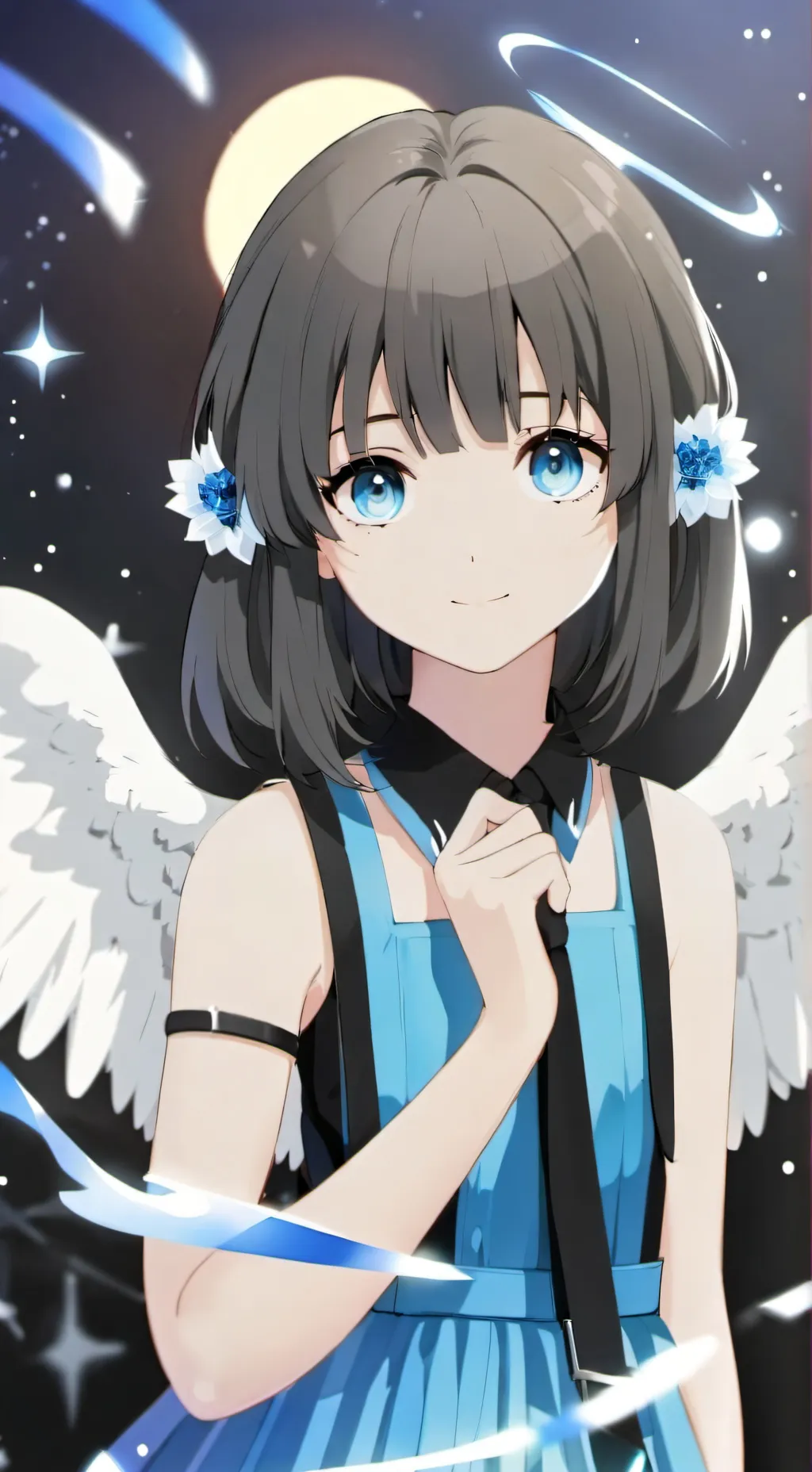 ai character: Guiding light  background