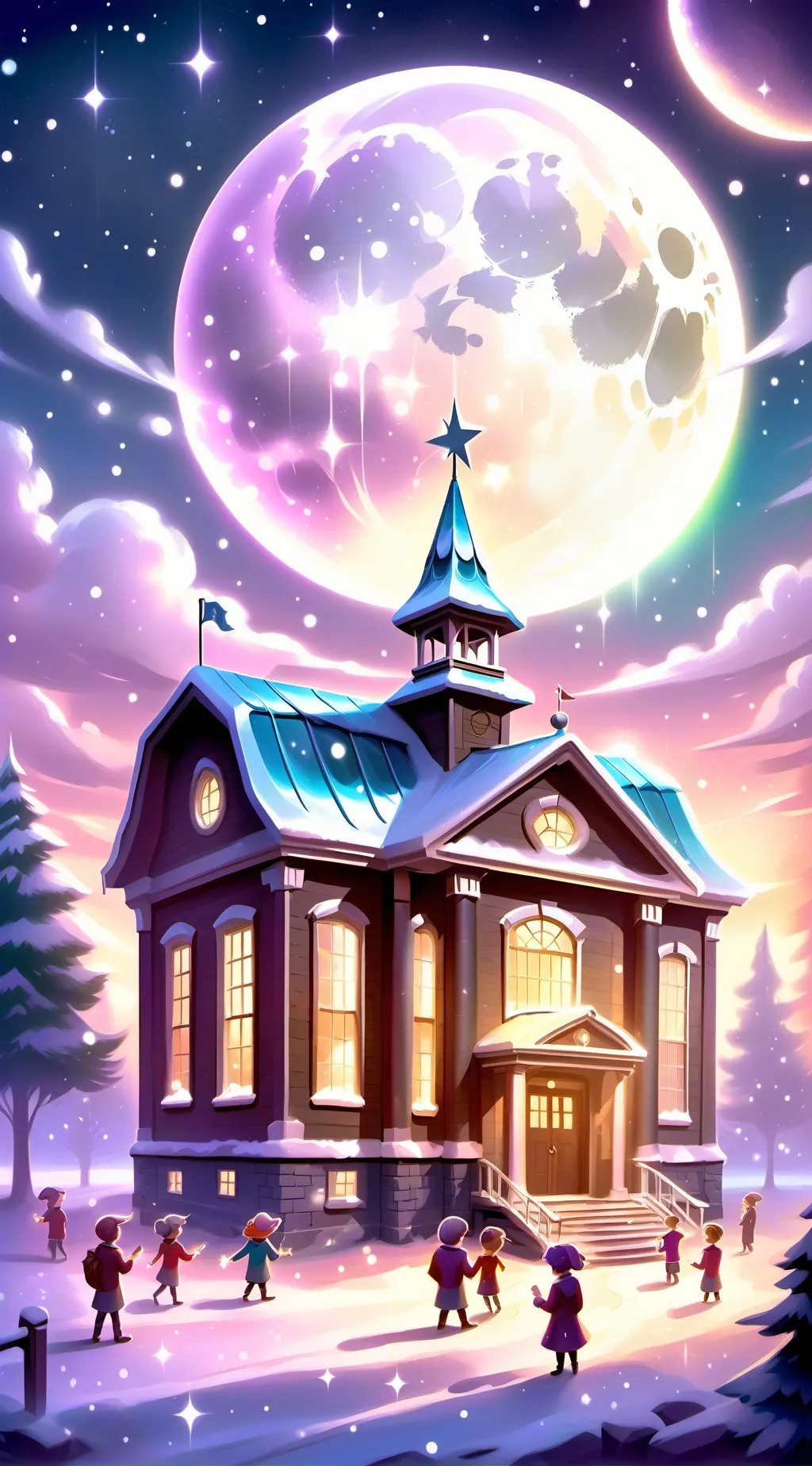 ai character: Magica Academia background