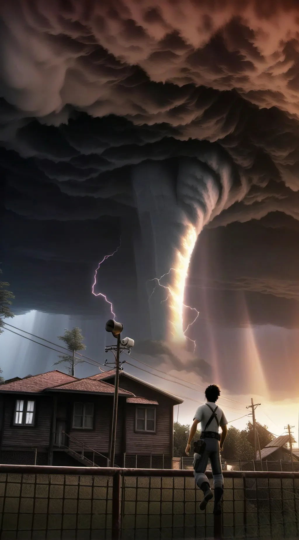 ai character: tornado  background