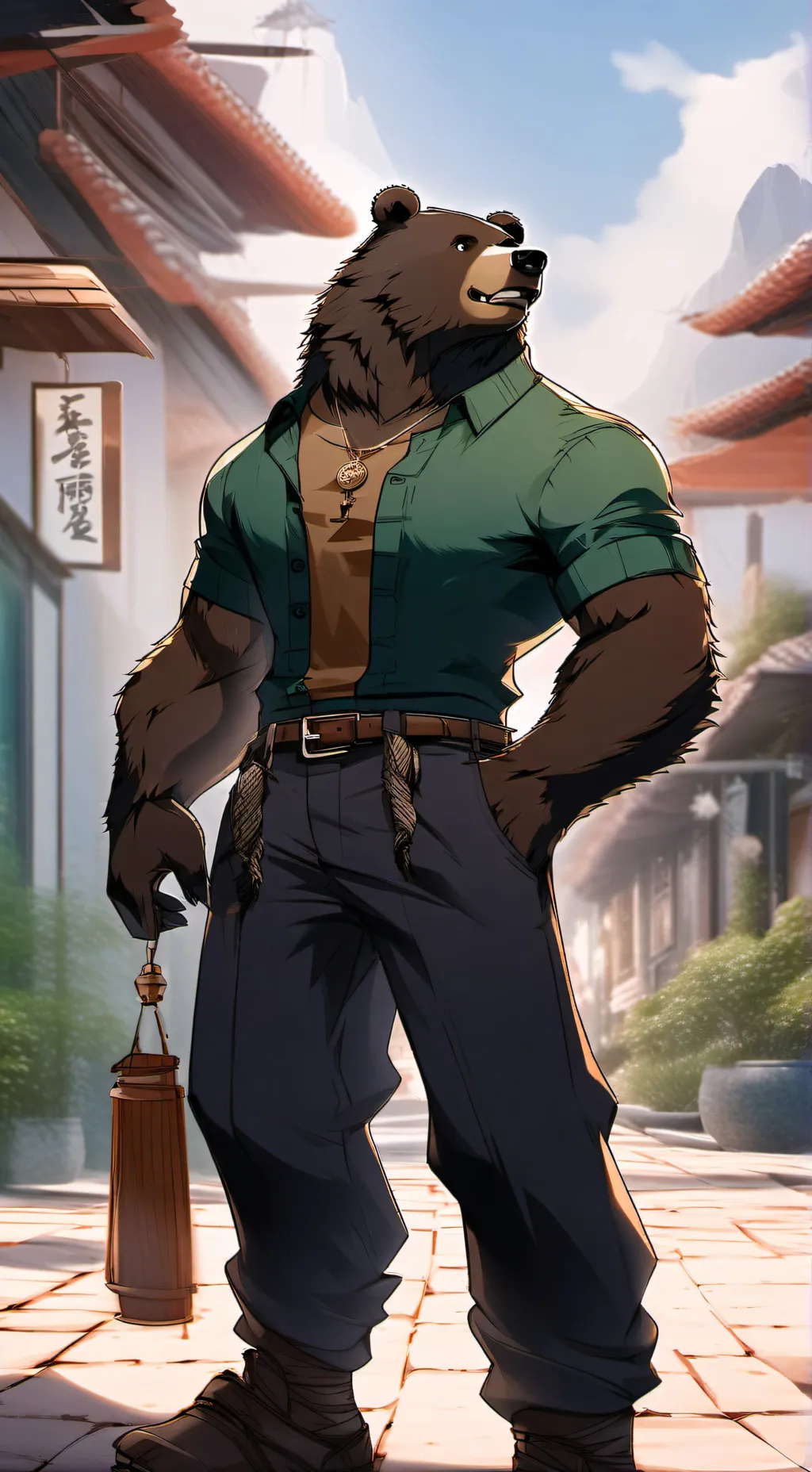 ai character:  Hiro background
