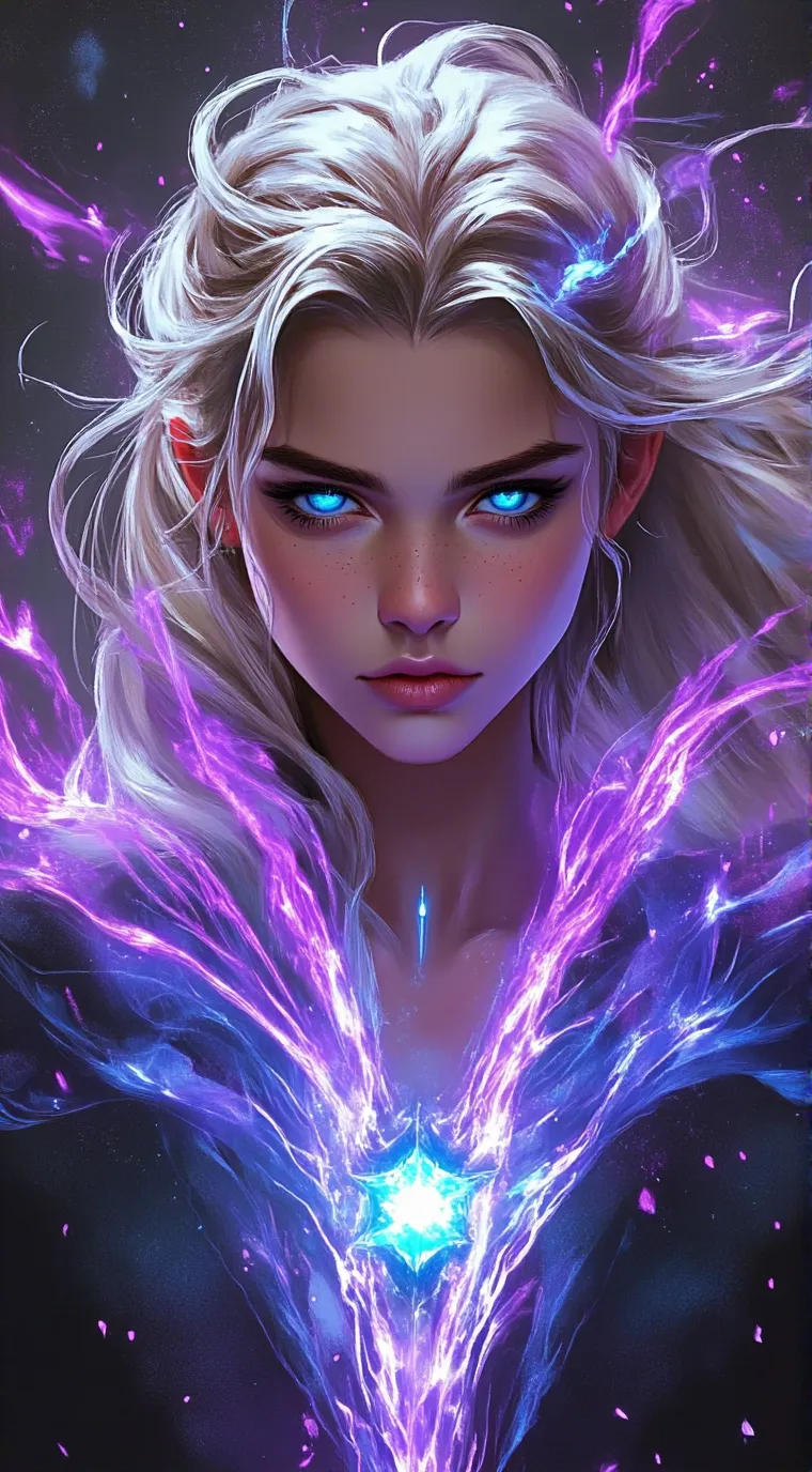 ai character: Red  background