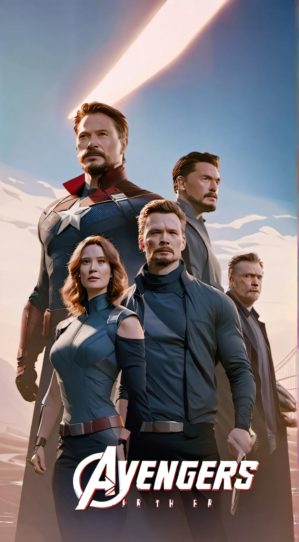 ai character: Avengers  background