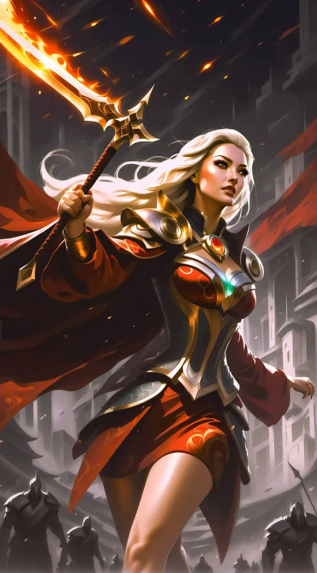 ai character: thor girl background