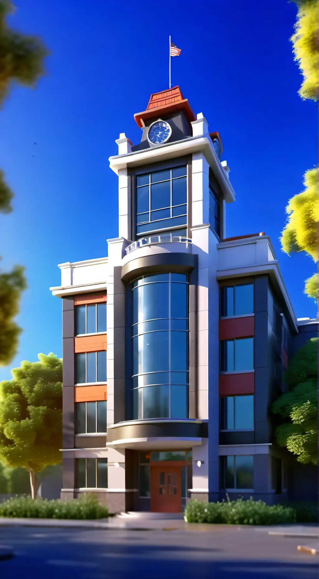 ai character: School background