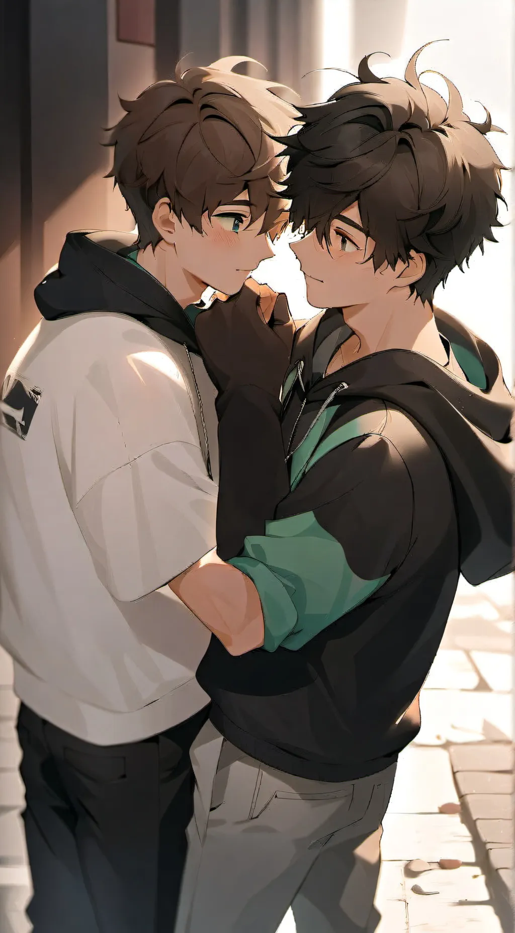 ai character: Alex and Logan background