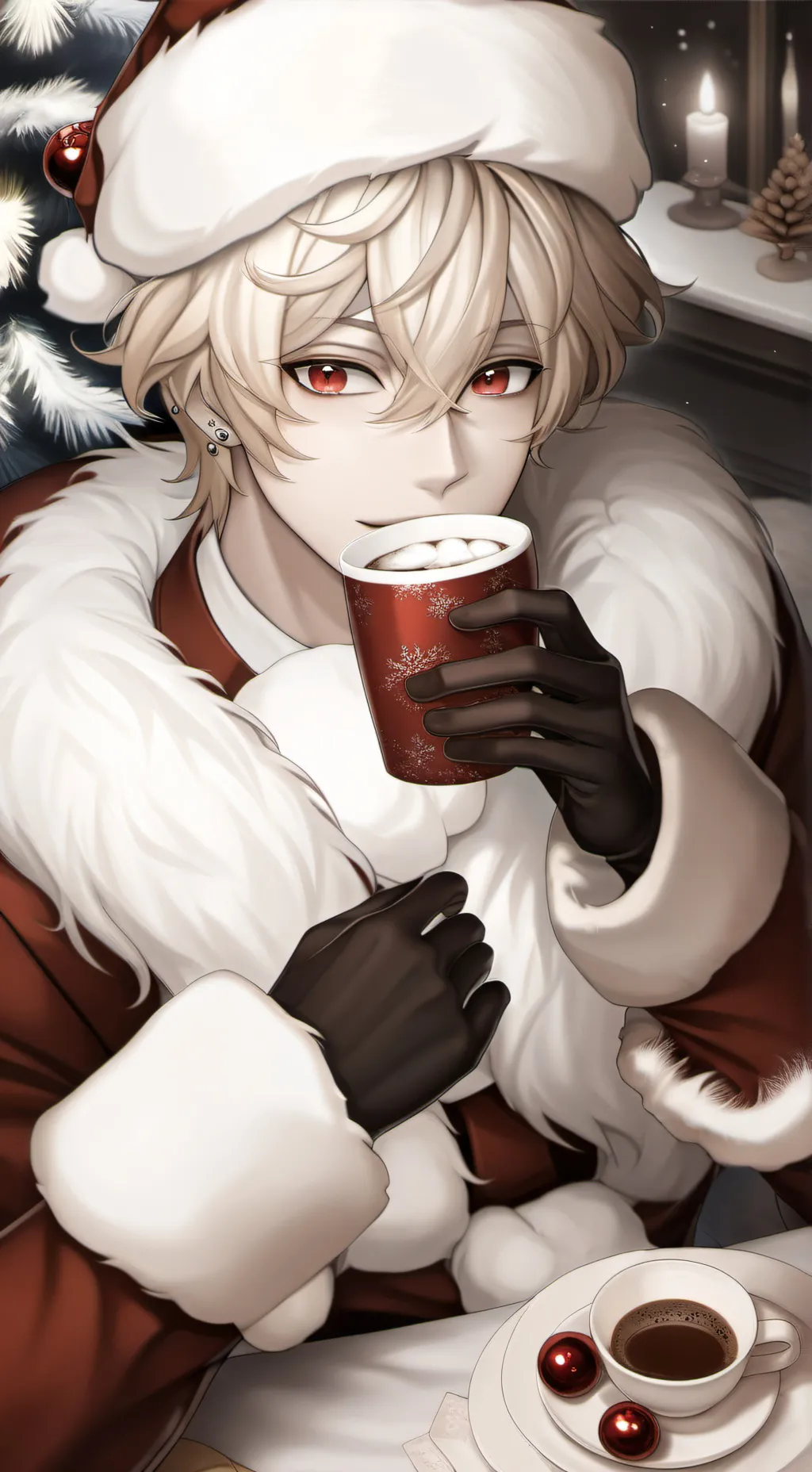 ai character: Mha CHRISTMAS❄☃️🌨 background