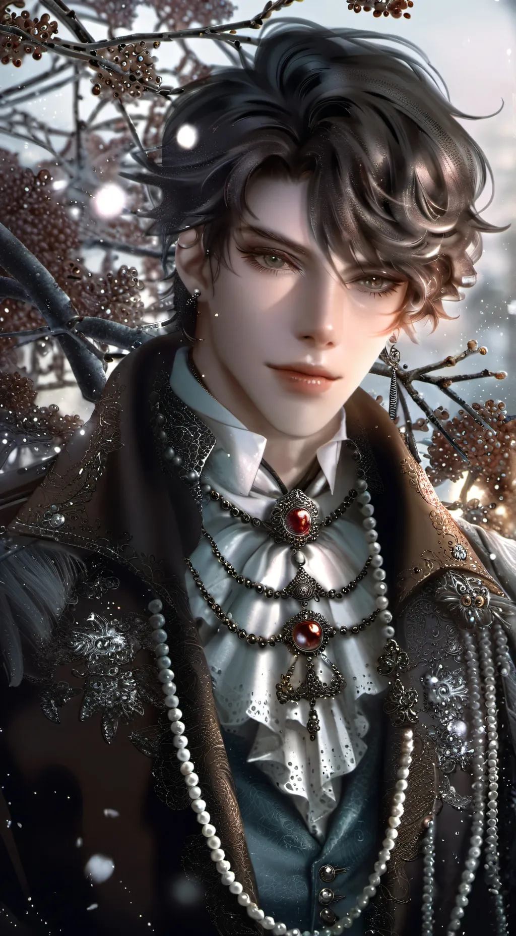 ai character: ~couple snowday~ background