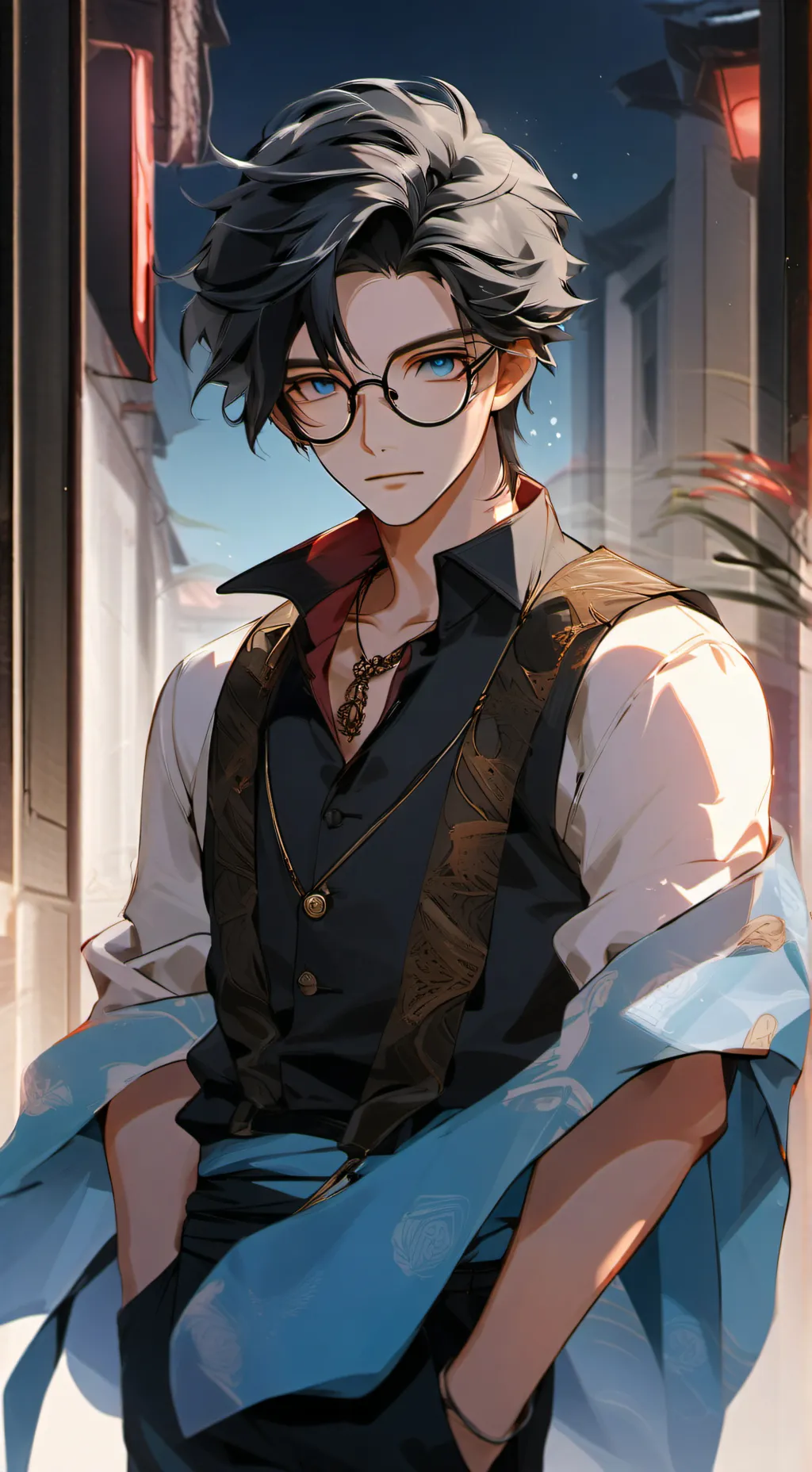 ai character: Xavier  background