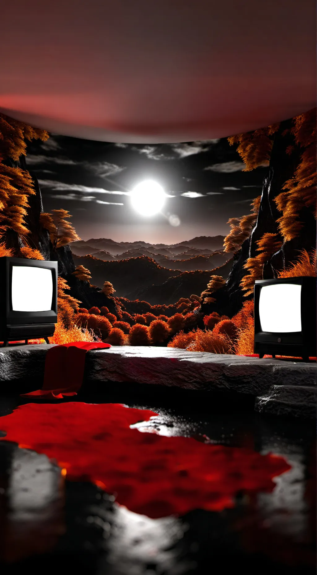 ai character: C.H TV background