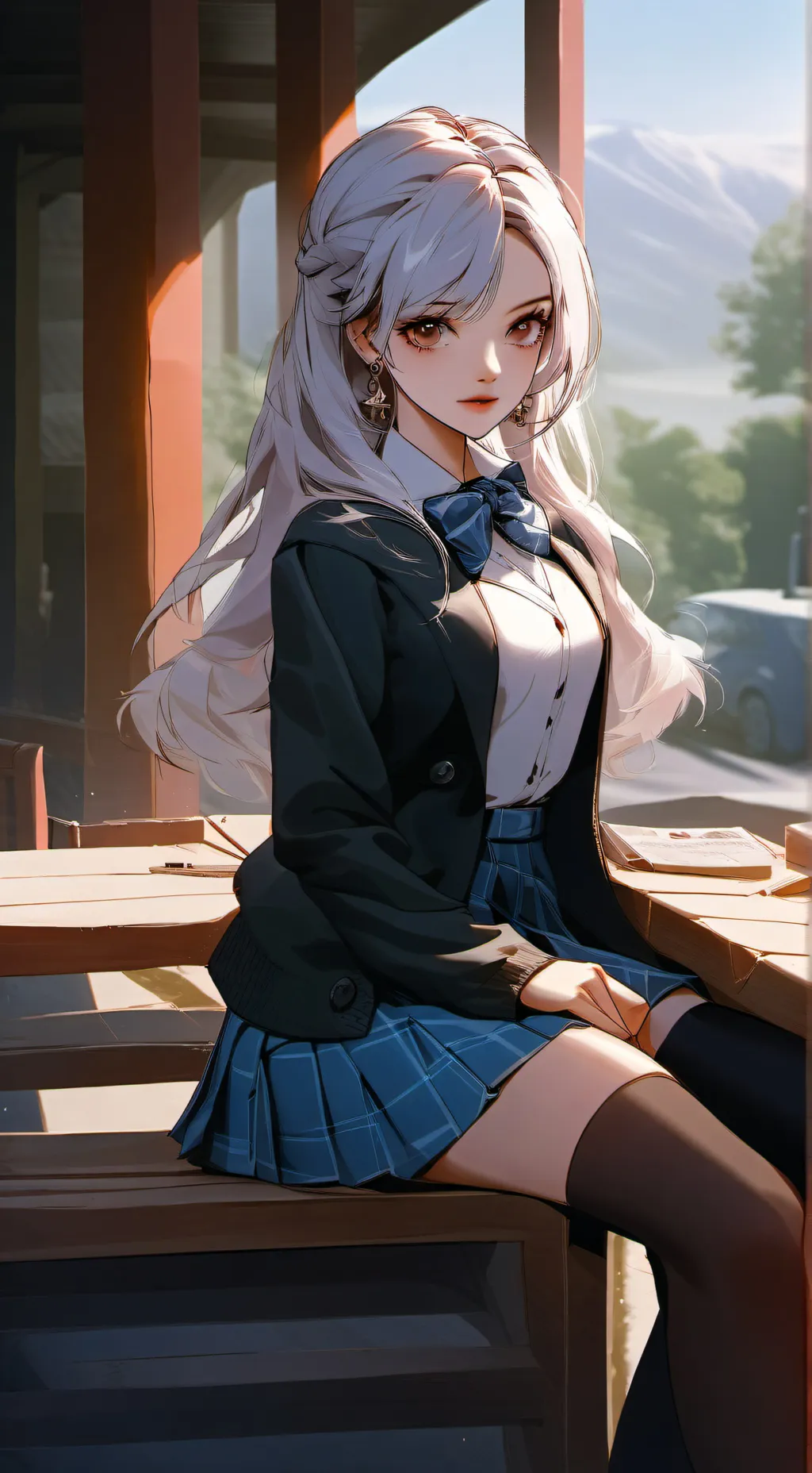 ai character: Sayori background