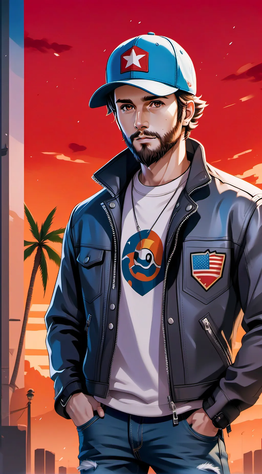 ai character: Alex Griffin 2025 background