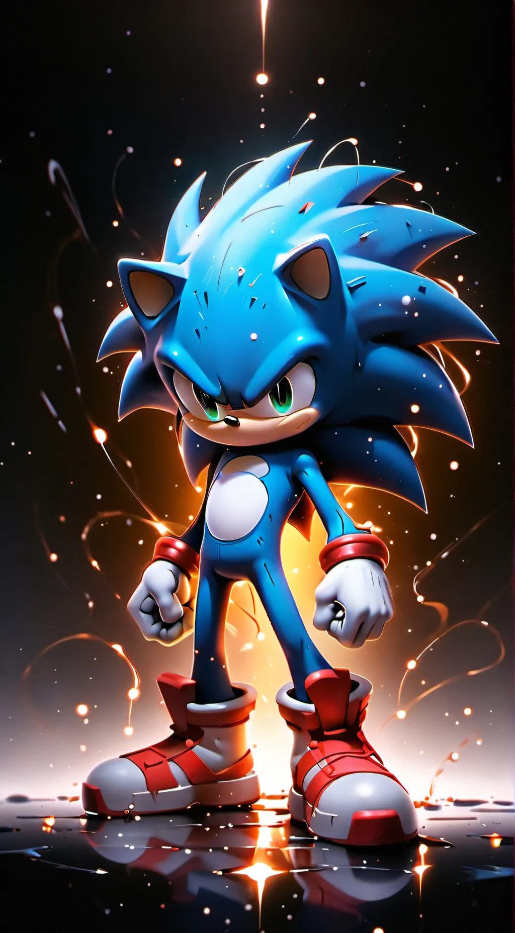 ai character: Sonic the Hedgehog background