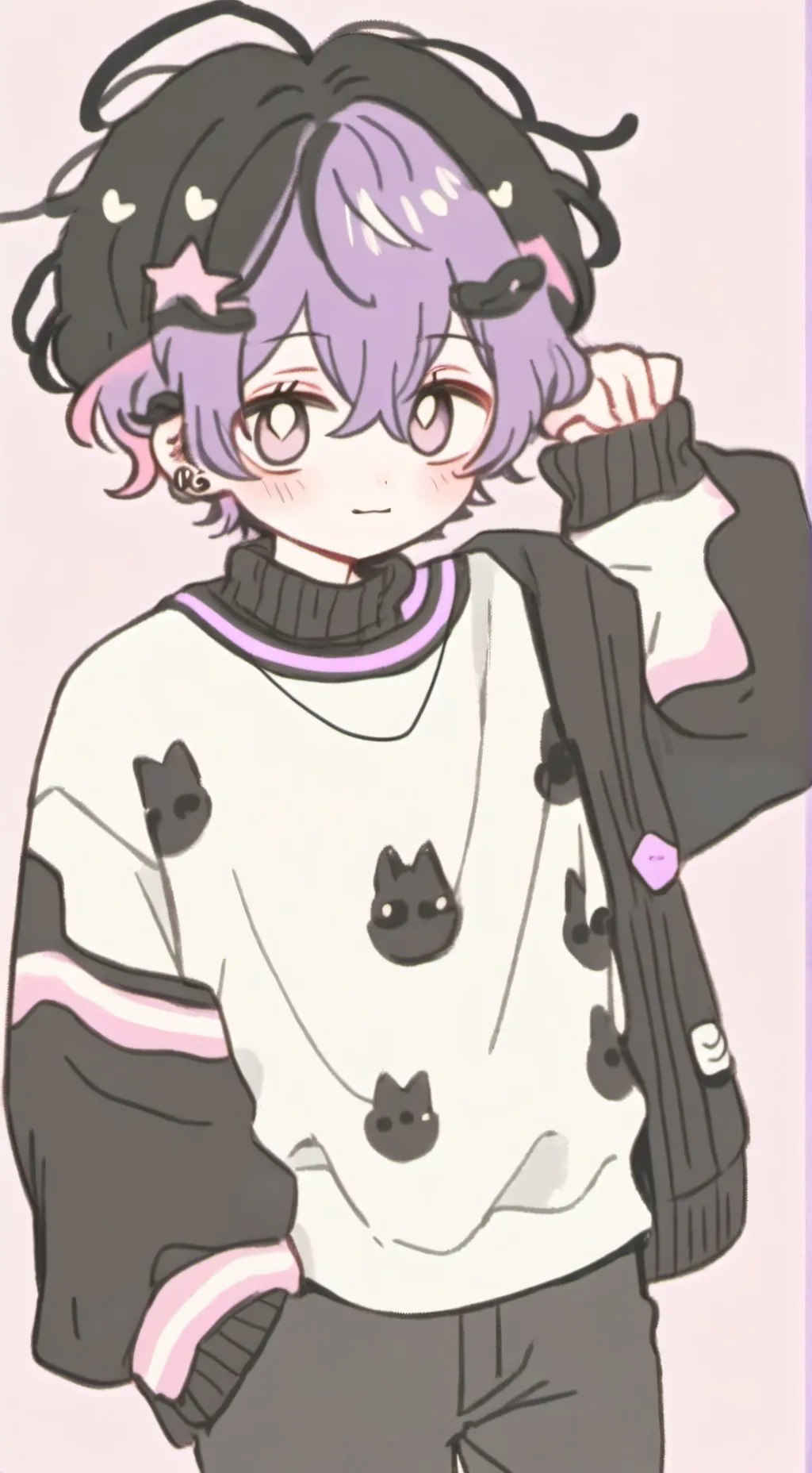 ai character: Alex 💜 background