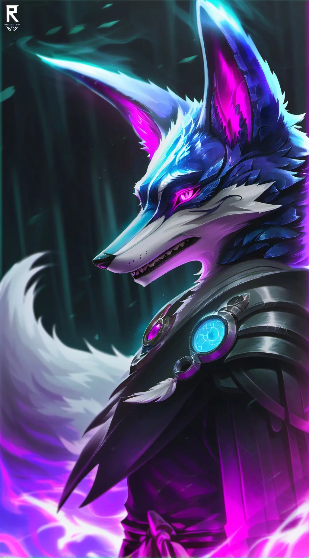 ai character: foxy background