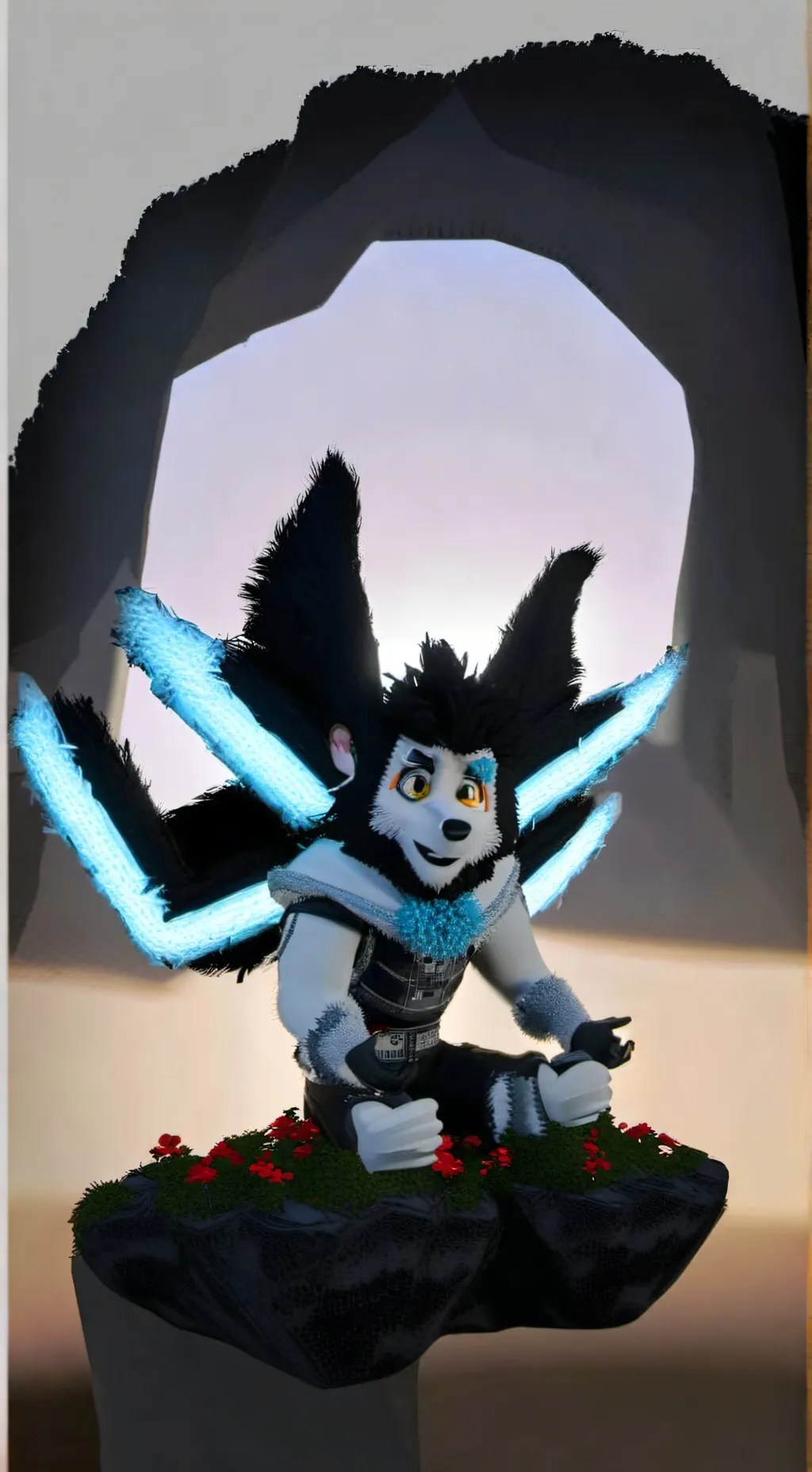 ai character: max the furry  background