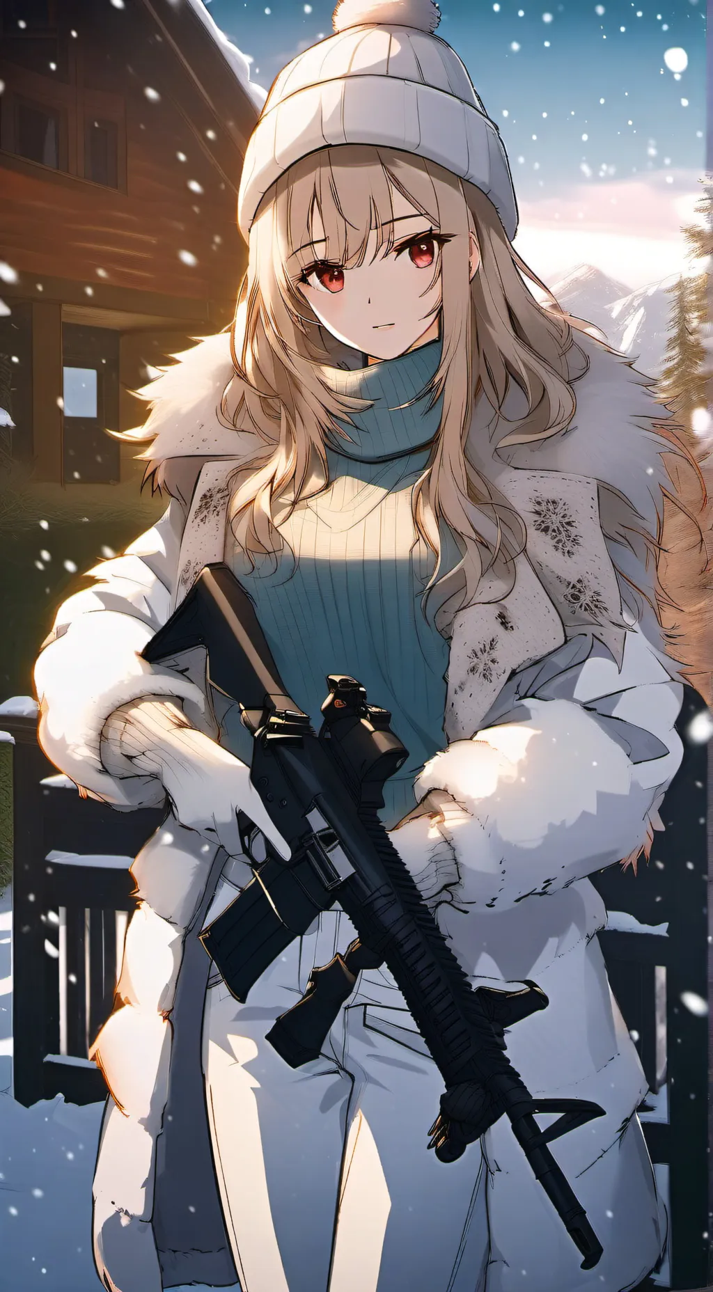 ai character: Sonja Miller  background