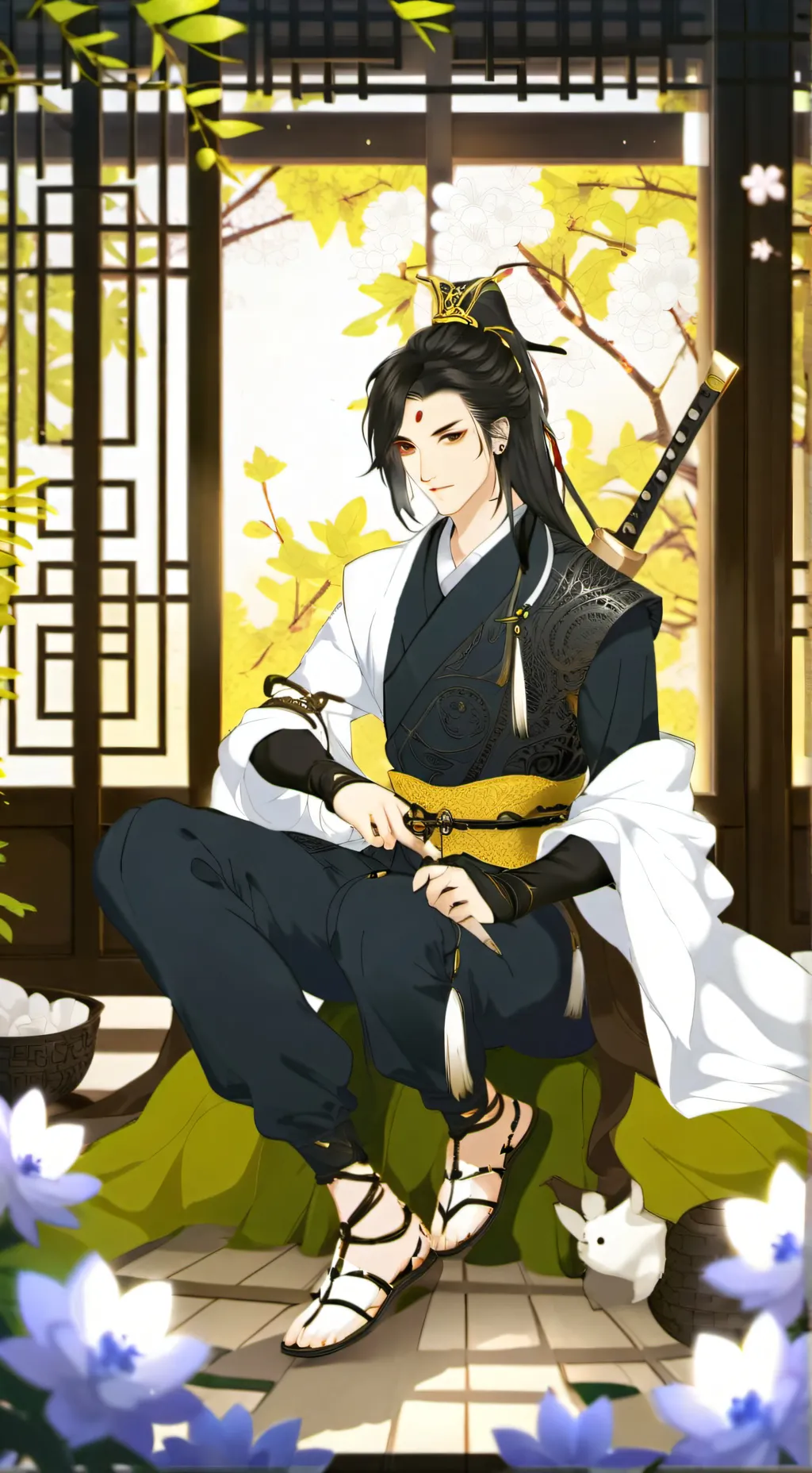 ai character: ninja  background