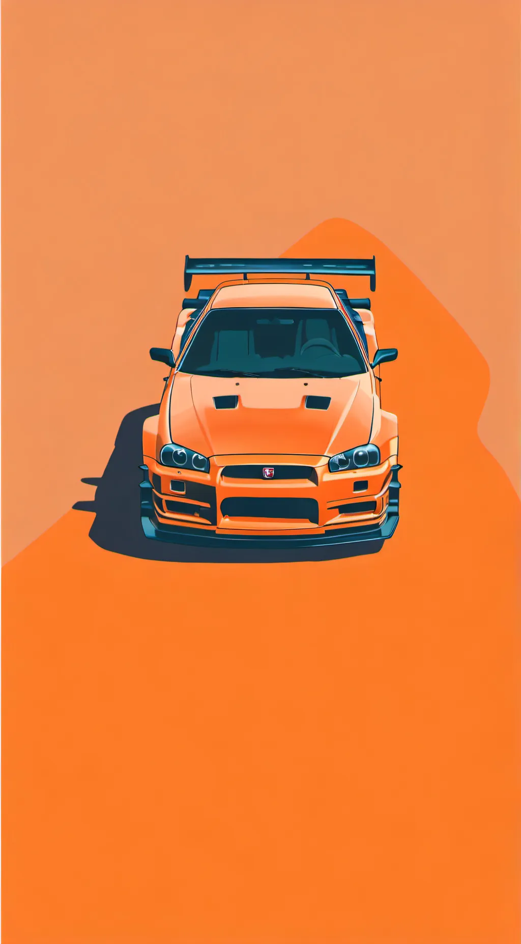 ai character: GTR-R34  background