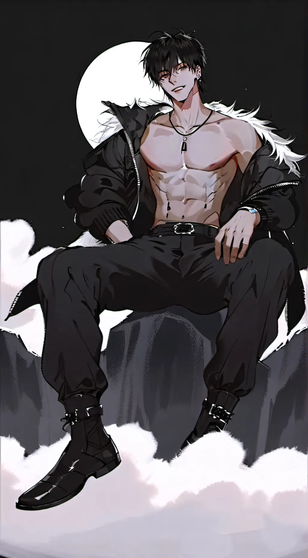 ai character: MHA × KNY background