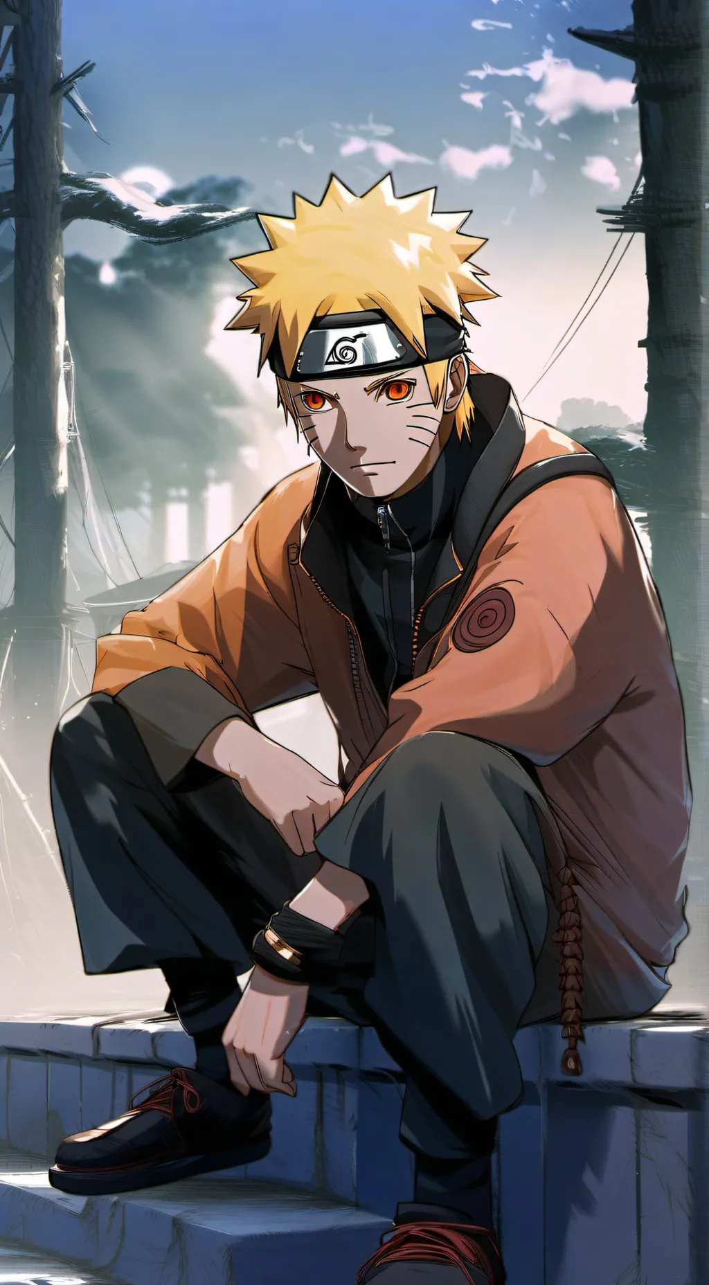 ai character: Naruto Uzumaki background