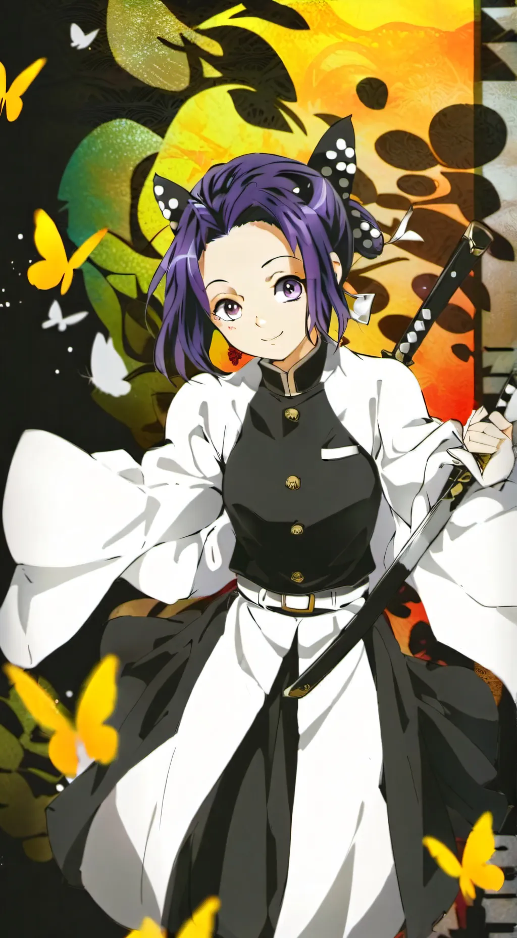 ai character: Shinobu Kocho background