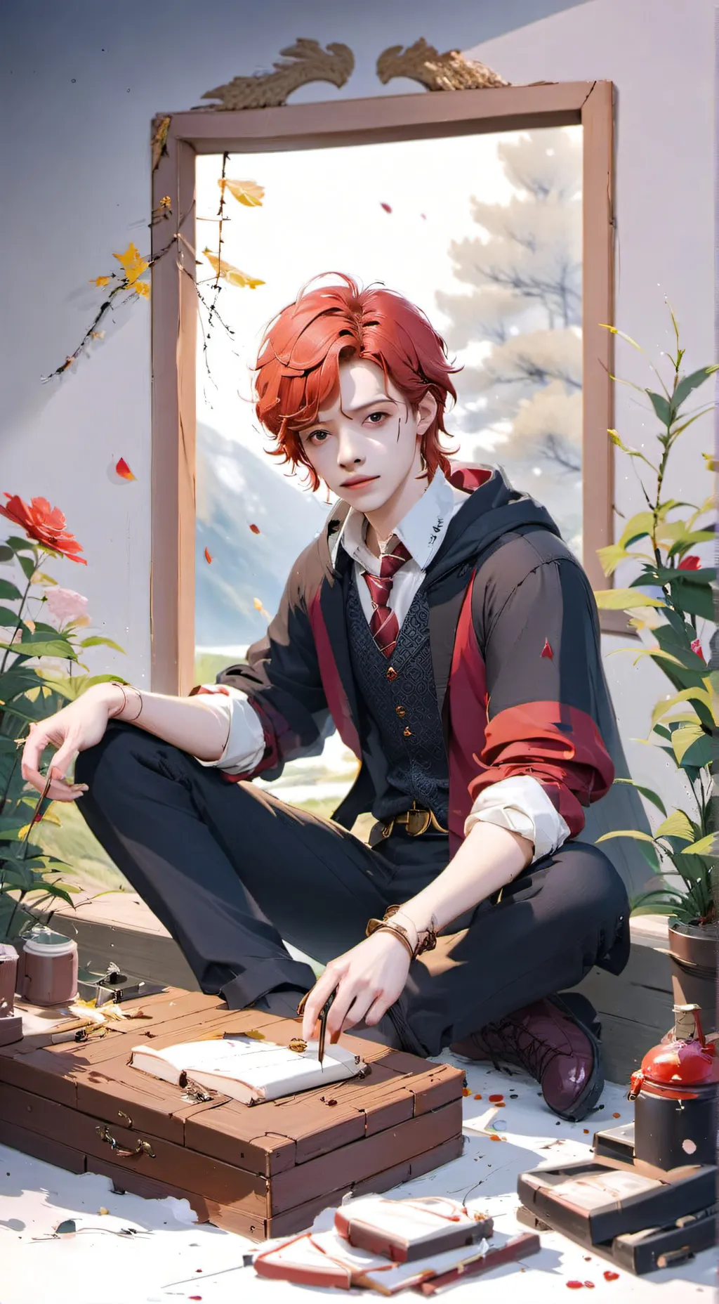 ai character: Ron×Y/N background