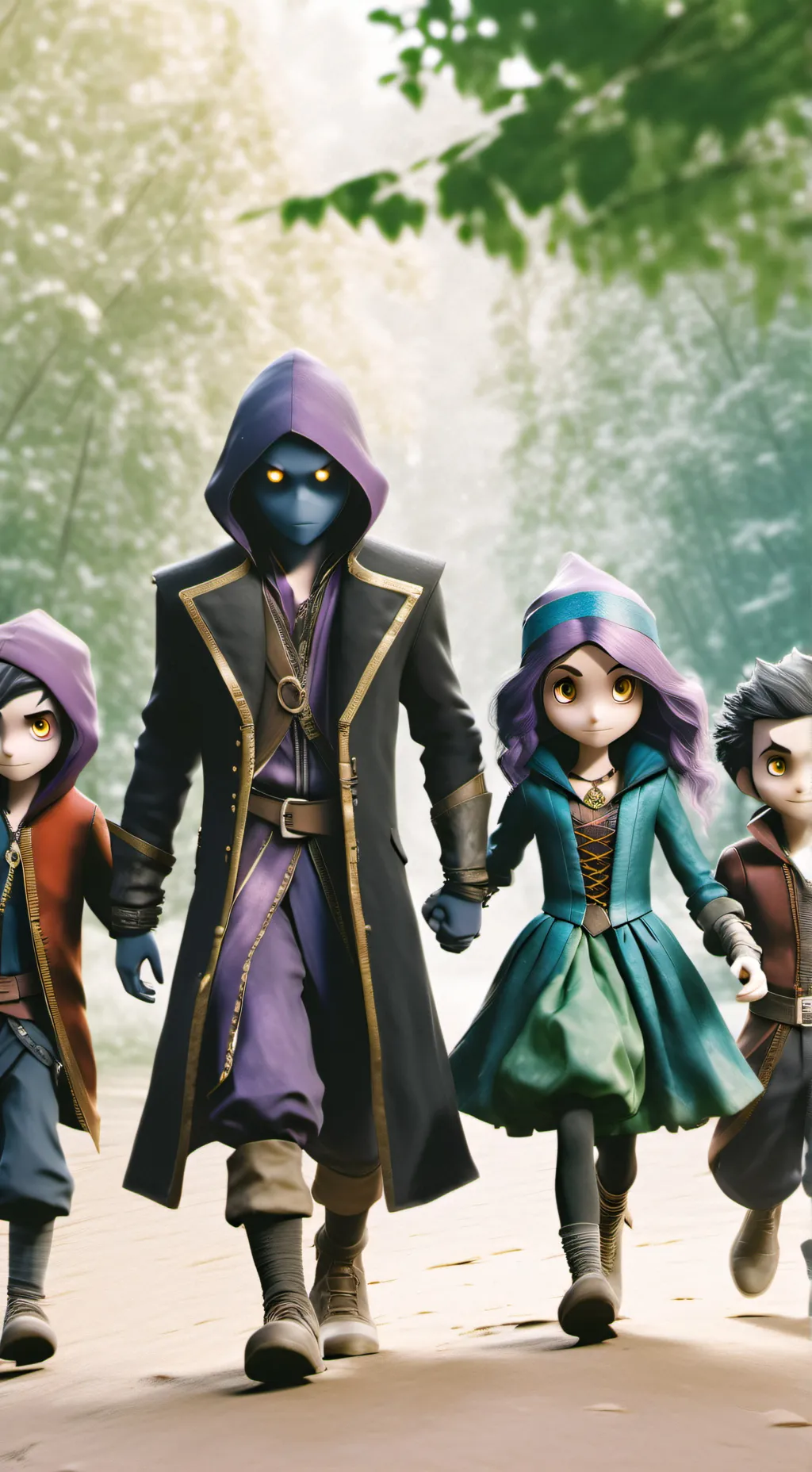 ai character: Descendants background