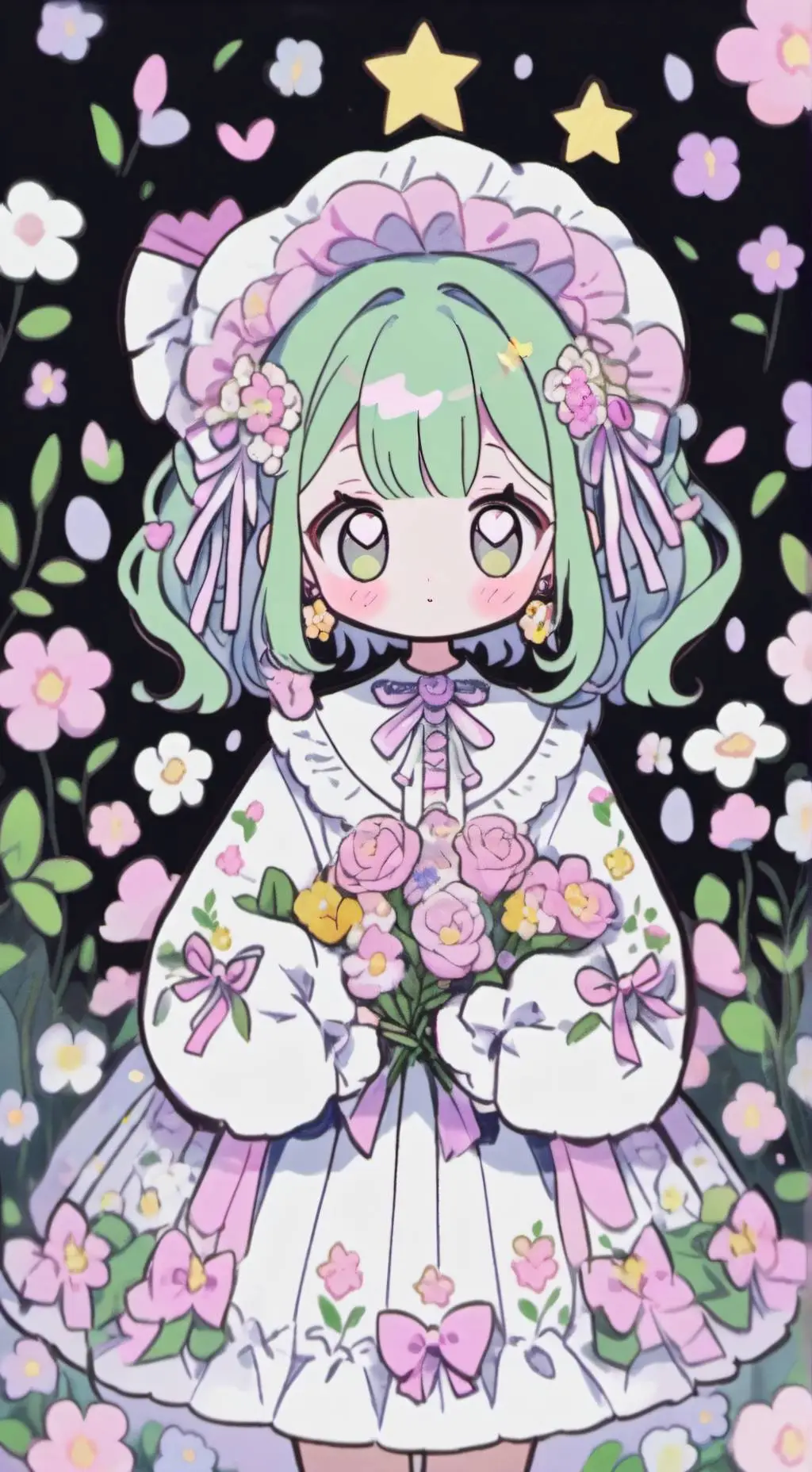 ai character: Rose background