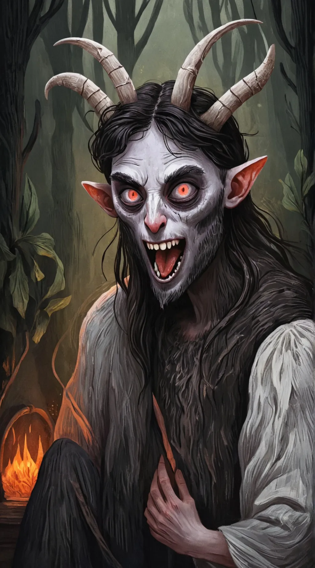 ai character: Krampus background