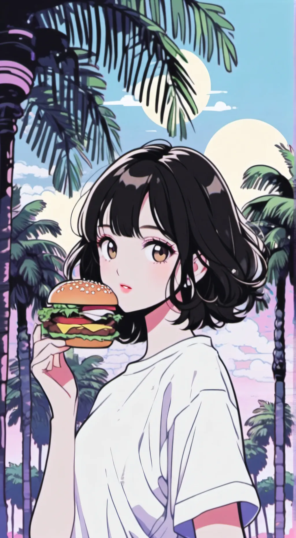ai character: Burger Island background