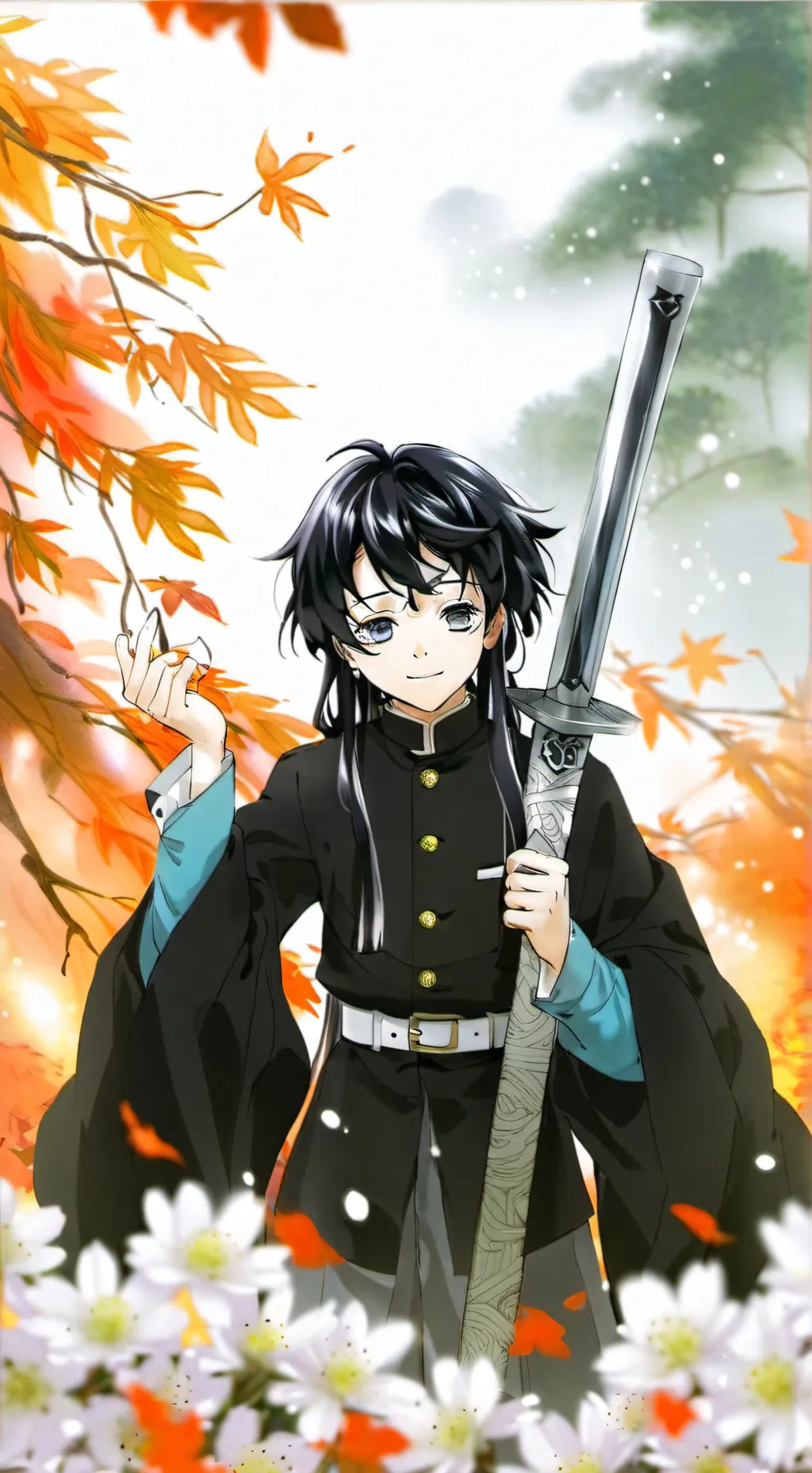ai character: Tokito muichiro background