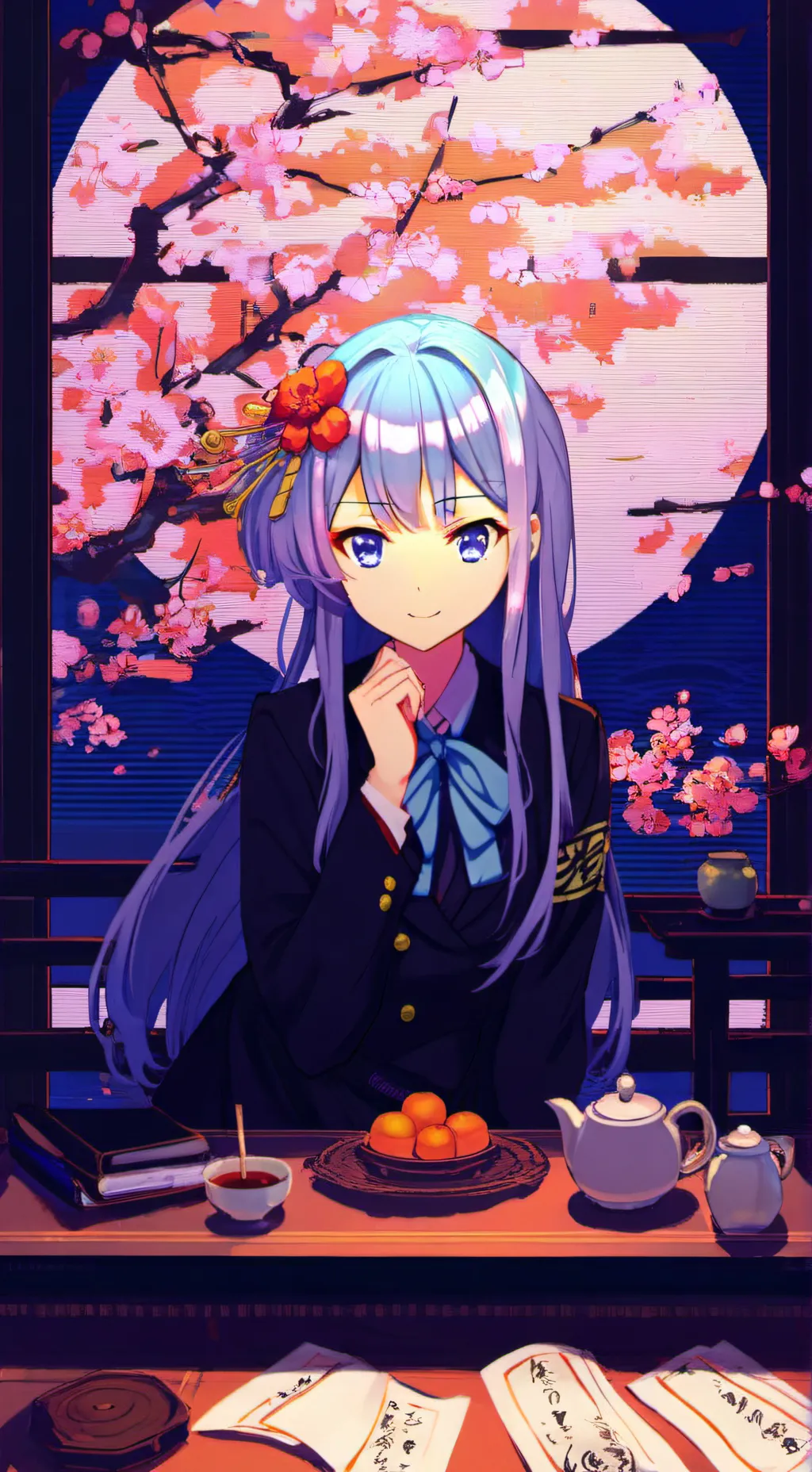 ai character: Himari background