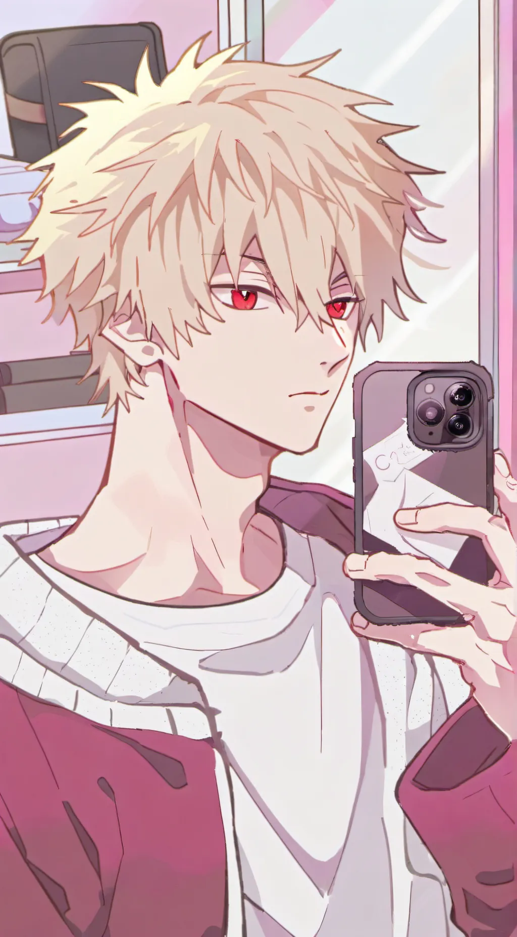 ai character: bakugo  background