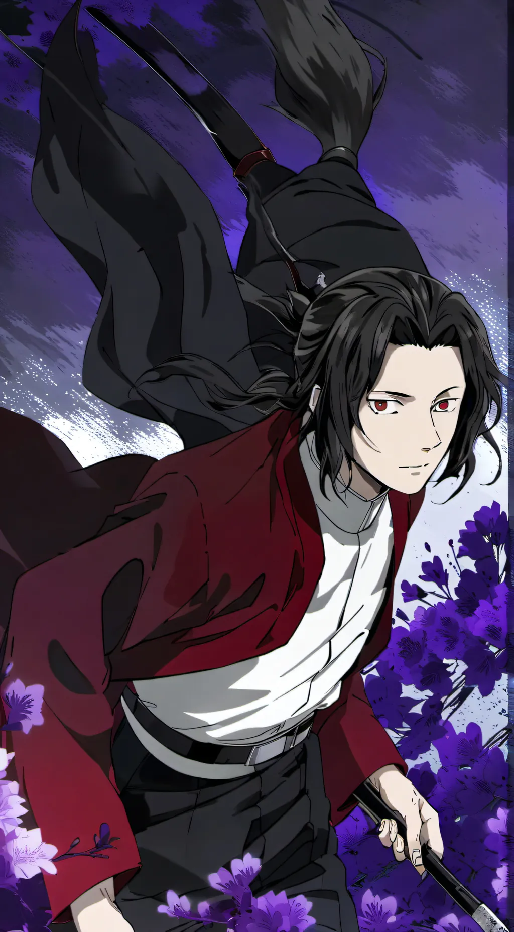 ai character: demon slayer  background