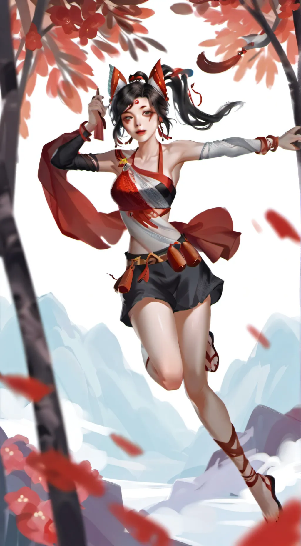ai character: genshin impact  background