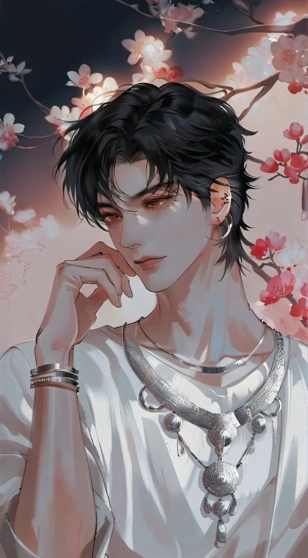 ai character: Isaac..𖤐🎸 background